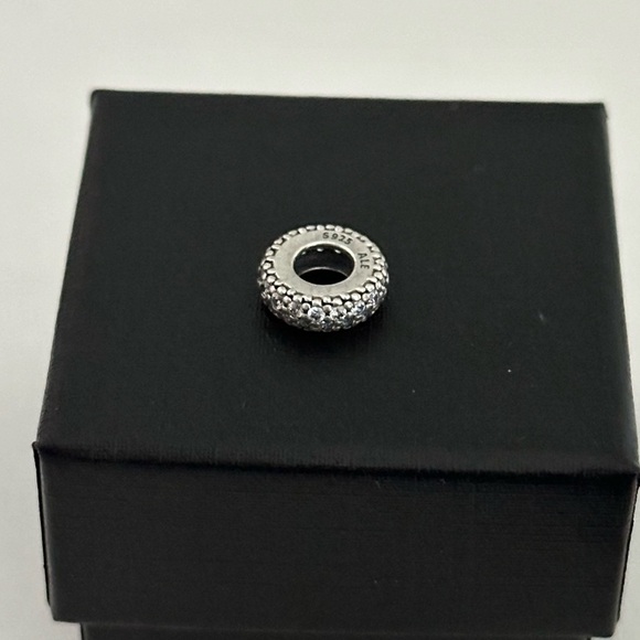 Pandora Clear Sparkle CZ Inspiration Within Spacer Sparkly Bead Charm - Picture 3 of 6